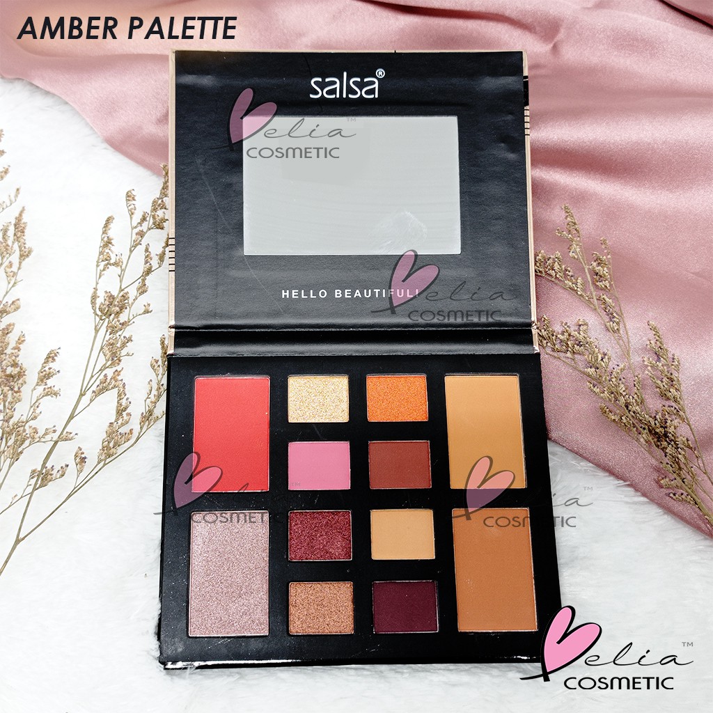 ❤ BELIA ❤ SALSA Rhapsody Face Palette Eyeshadow Contour Highlighter Blush On ✔️BPOM Eye Shadow palet