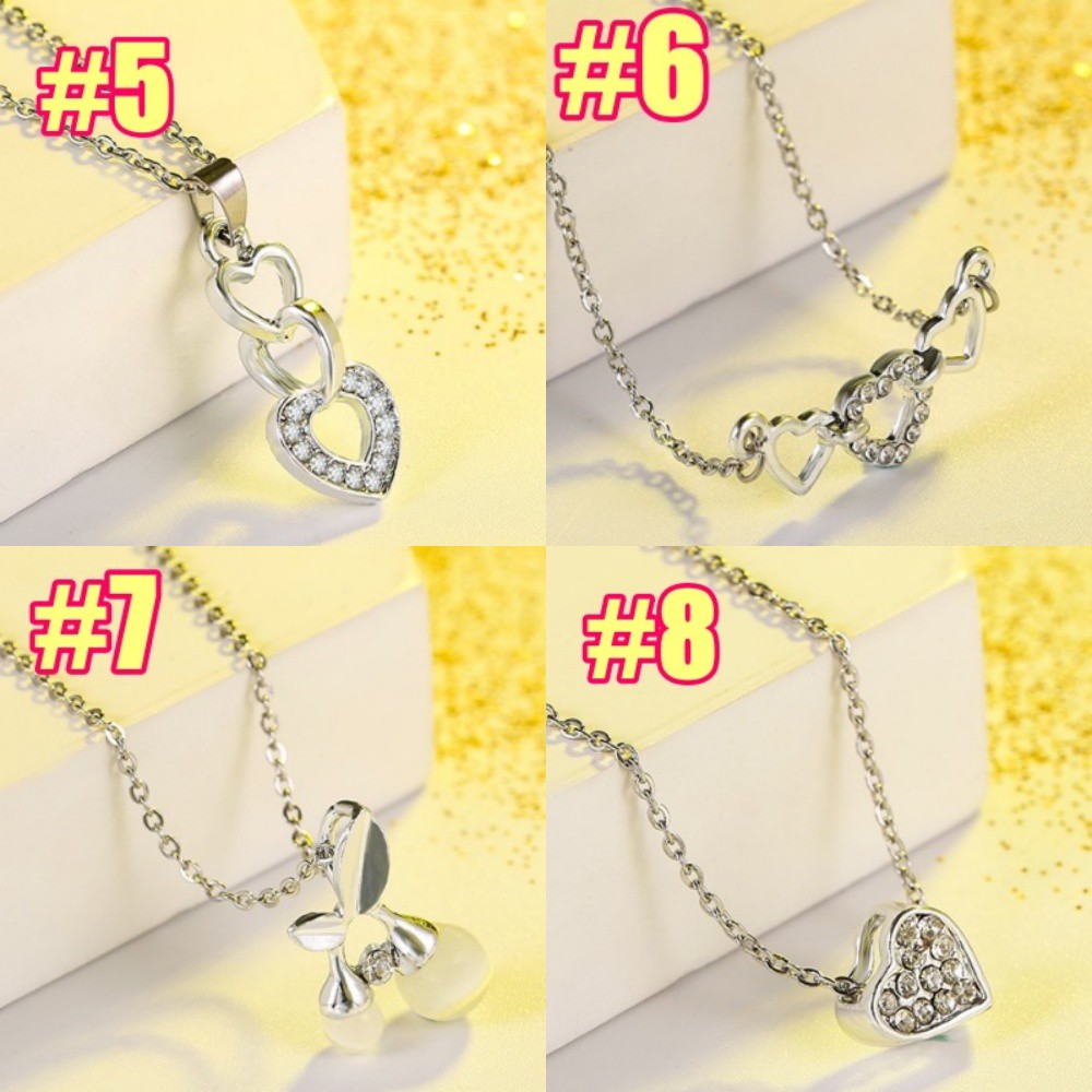 MORYMOSHI K02 Kalung Wanita  Liontin Stainless Trendy Fashion Wanita Korea Aksesoris Murah