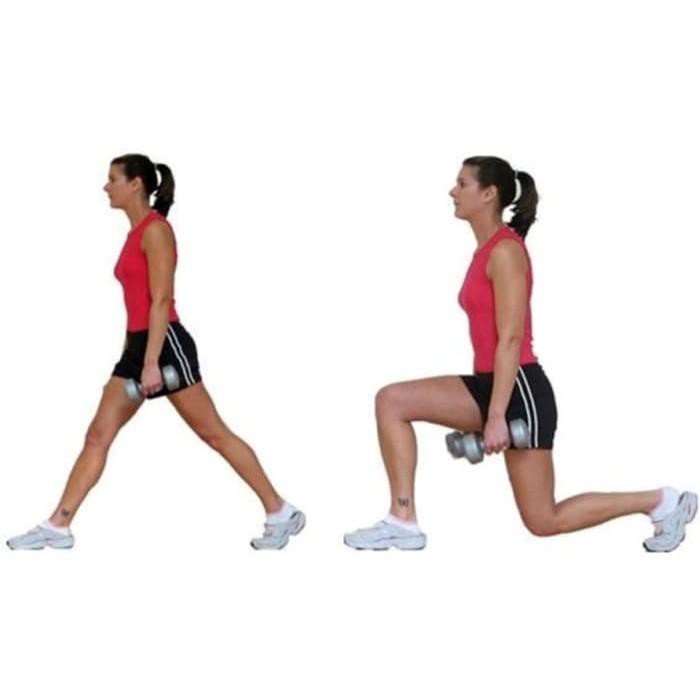 Dumbbles Barbel Plastik 1kg Alat Olahraga Fitness Gym / Alat Olahraga Praktis-7