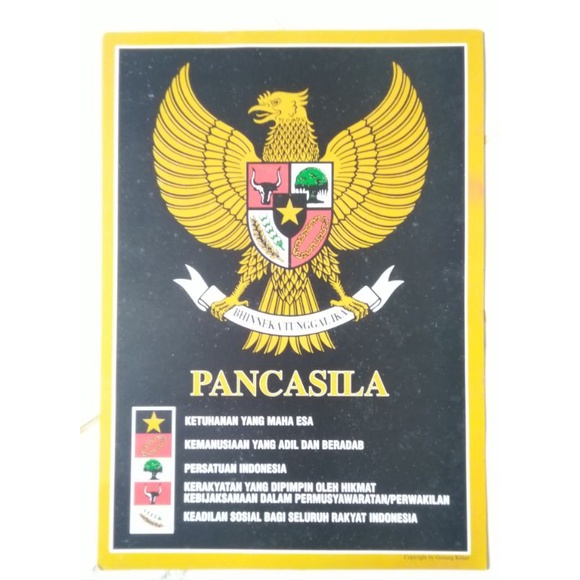 POSTER BURUNG GARUDA PANCASILA