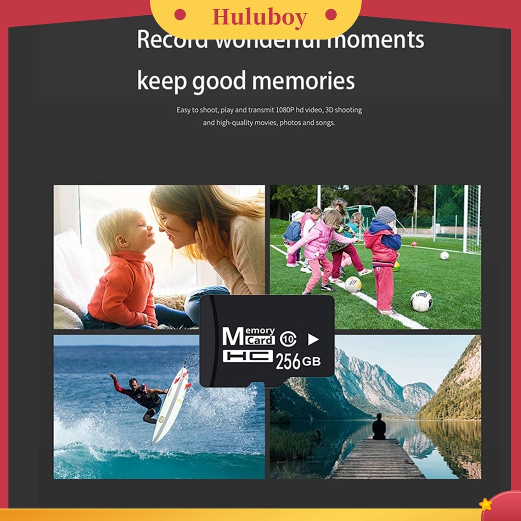 (Huluboy) Memory Card TF Flash Mini 32GB / 64GB / 128GB / 256GB / 512GB / 1024GB Kecepatan Tinggi Tahan Air