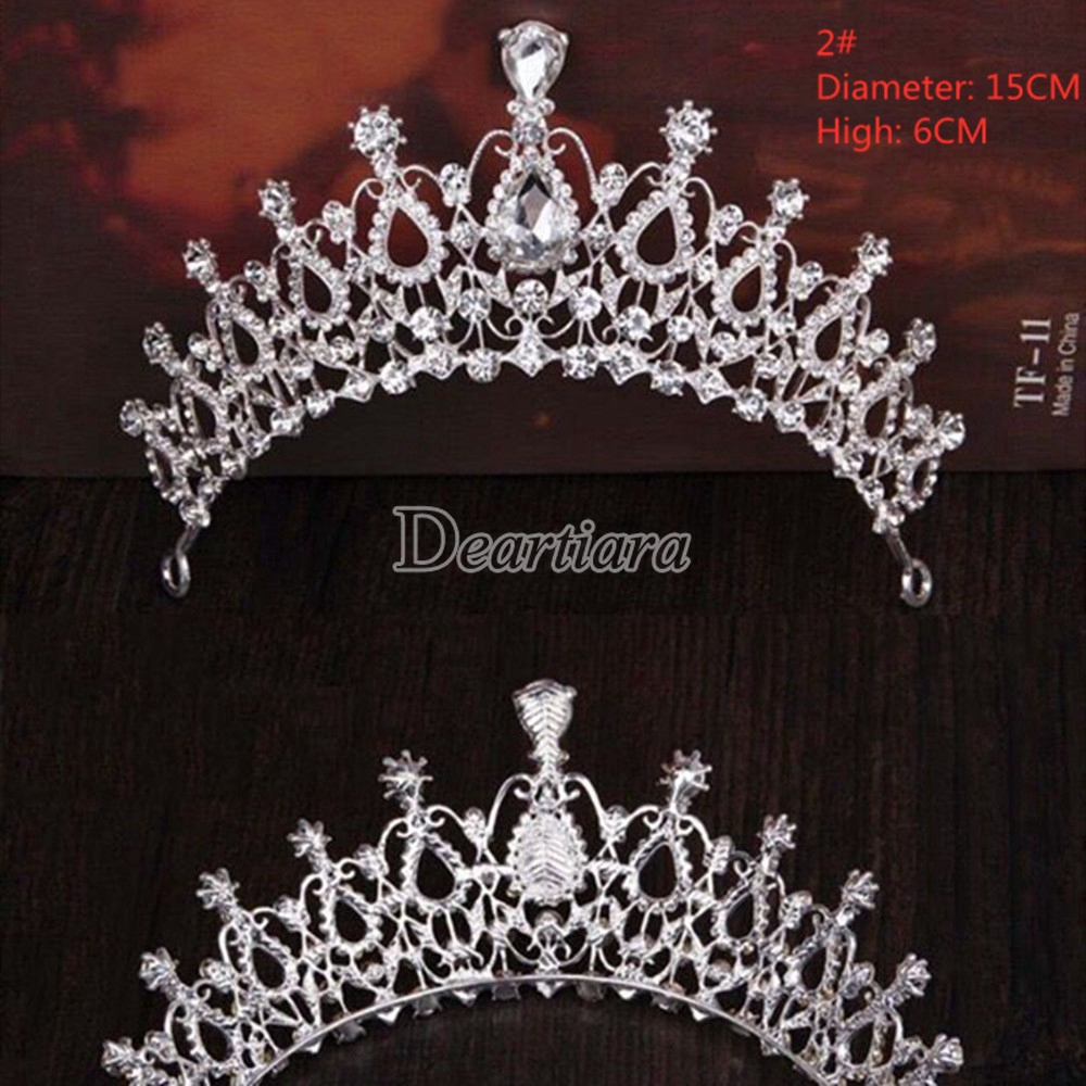 Fashion Pengantin Mahkota Tiga Potong Set Kalung Anting-Anting