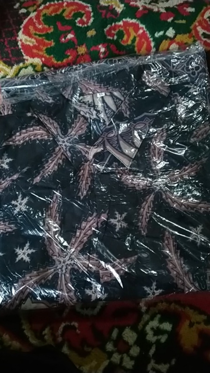 New Arrival Distro Batik Pria Bordir Sogan Hrb026 Batikaf Notoarto Batik Ipnu-ippnu Hem Pria  Bw 113