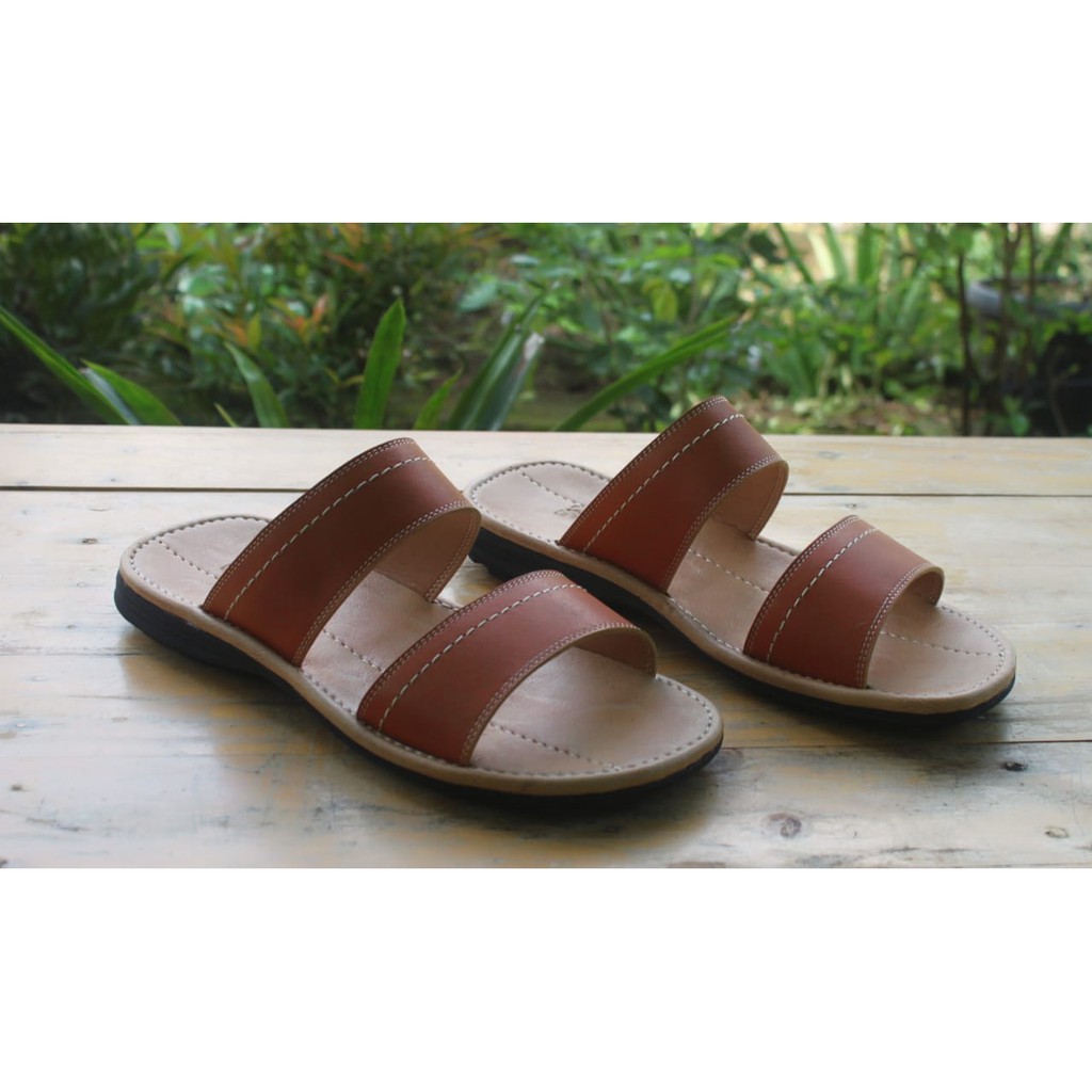 Sandal pria kulit asli Rasheda Gr 28