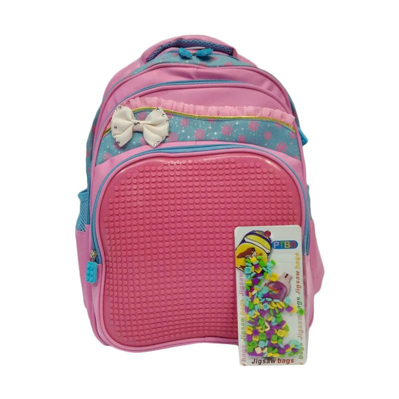 Powa Pixel Pita Tas Ransel Anak - Pink