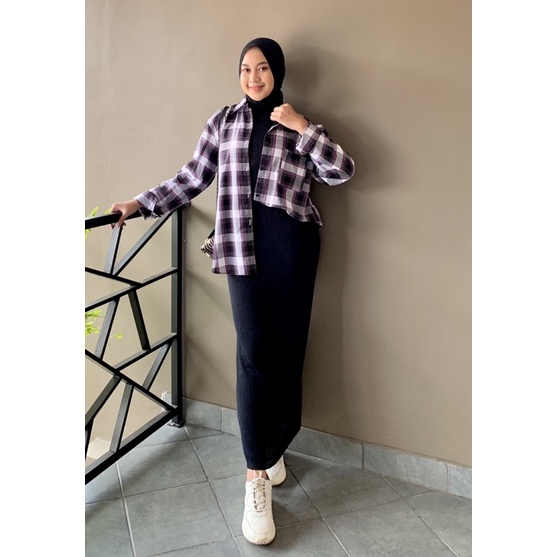 FLANILA RAYON TWILL // KEMEJA FLANEL JUMBO