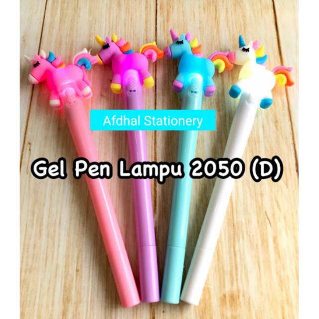 

Pen Gel Unicorn Pony Lampu Isi 12 Pcs