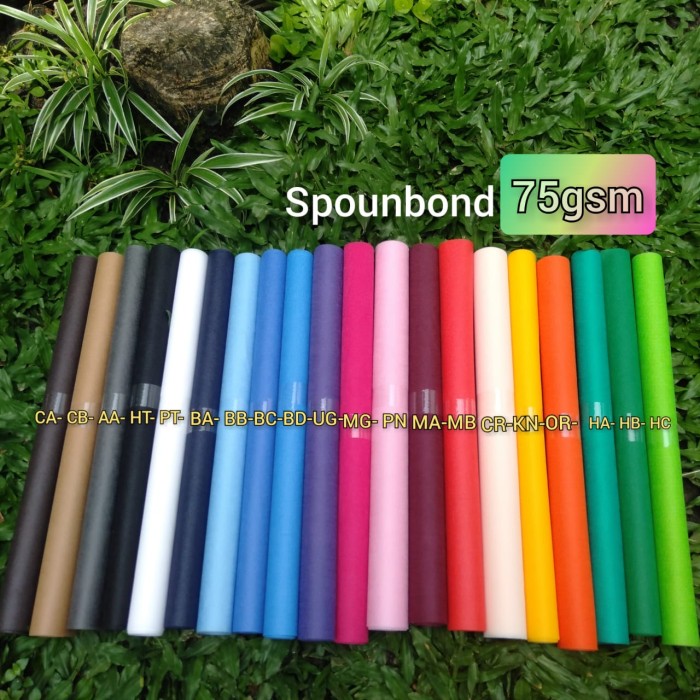 

Bahan Kain Spunbond Furing Pur Sponbond Meteran 40Cm X 1Meter 75Gsm
