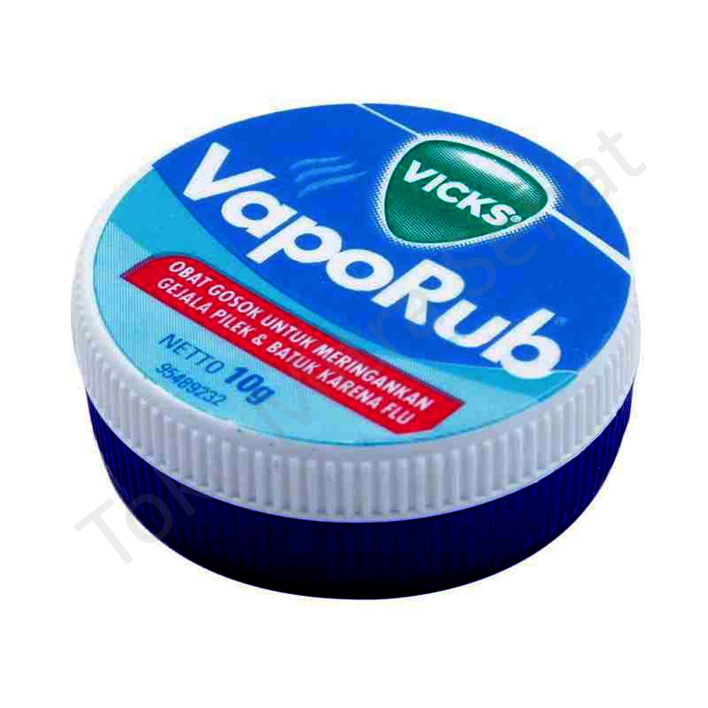 VICKS VAPORUB ORIGINAL 10gr / VICKS VAPORUB BALSEM / BALSEM VICKS / BALSEM VIKS / MERINGANKAN GEJALA