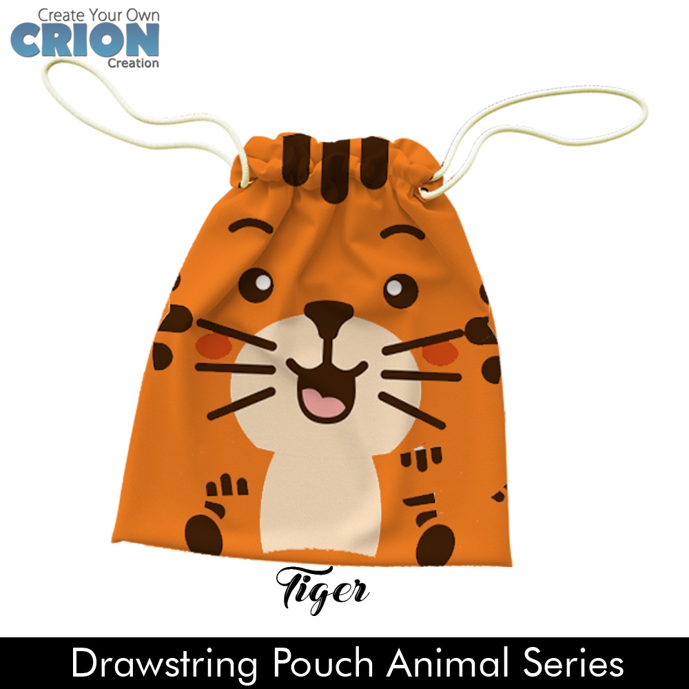 Pouch serut / drawstring cute animal Series  by crion