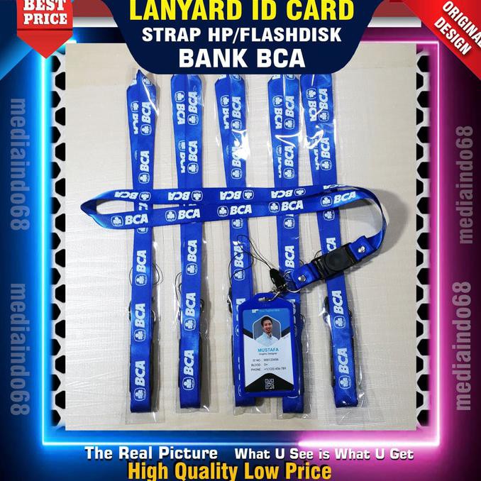 

Promo Awal tahun BANK BCA Lanyard ID CARD/Gantungan ID Card (Paket Murah) Cuci Gudang Awal Tahun