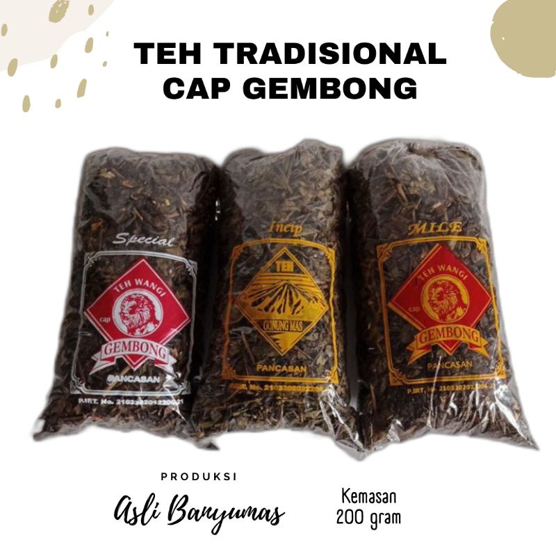 

TEH TRADISIONAL CAP GEMBONG | KHAS BANYUMAS | HARGA TERJANGKAU | FREE GIFT MIN. BELANJA 50K (all item)