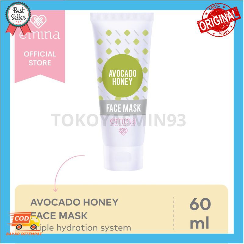 Emina Avocado Honey Face Mask 60ml Murah