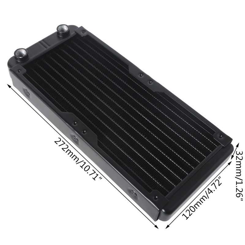 Gro Multi-Port G1 / 4 Thread Aluminum Radiator 240mm For Computer Water Cooling System