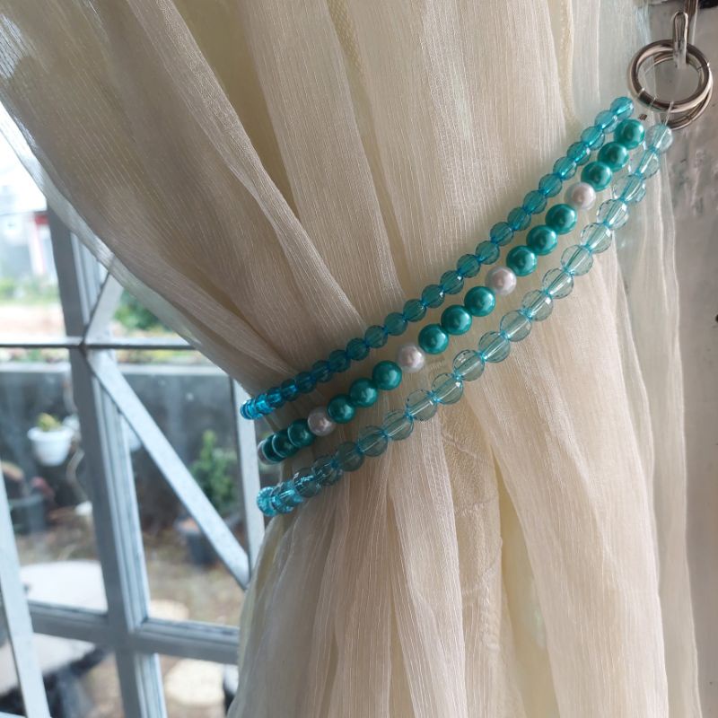 Tali gorden mutiara/tali gorden estetik/ikatan gorden/tali hordeng [reguler]