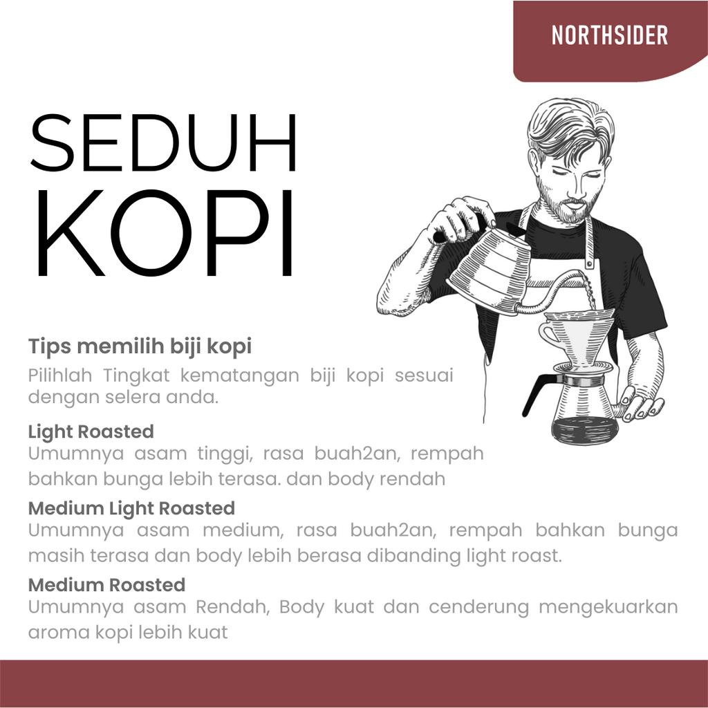 BIJI KOPI ARABIKA ACEH GAYO KENAWAT BLACK HONEY - 1KG NORTHSIDER COFFEE