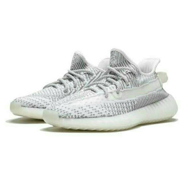 reflective yeezy white