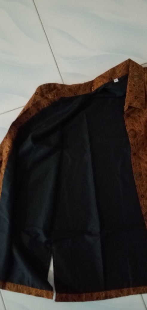 Sidomukti Sogan Kemeja Batik Solo Lengan Panjang Full Furing By Florist