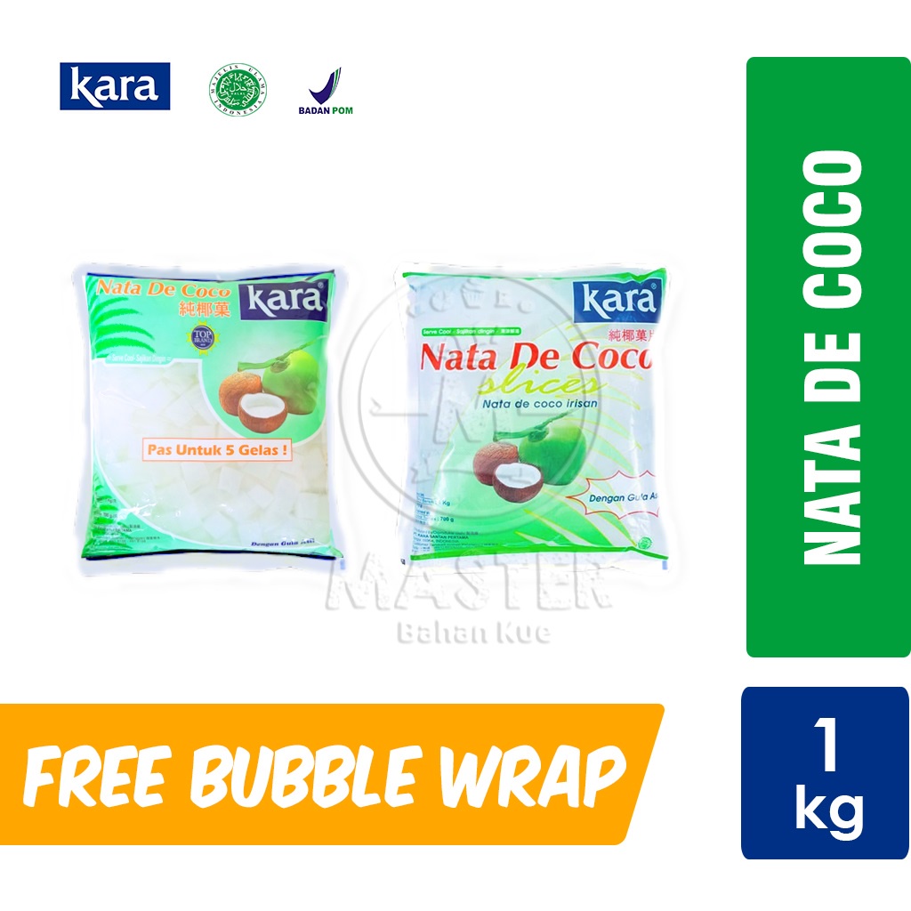 

Kara Nata de Coco Kotak / Slice / Irisan [1 kg]