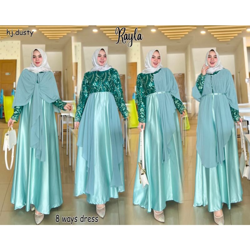 RAYLA Gamis pesta mewah 8 in 1