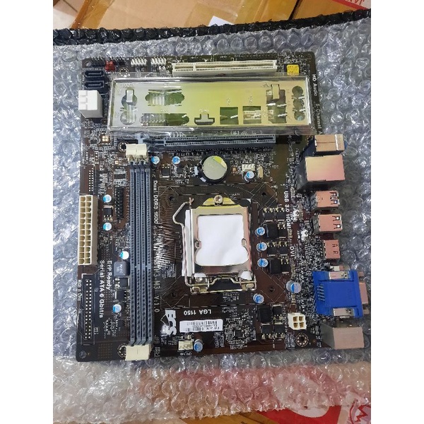 Mainboard lga 1150 h81 ddr3 support prosesor gen 4