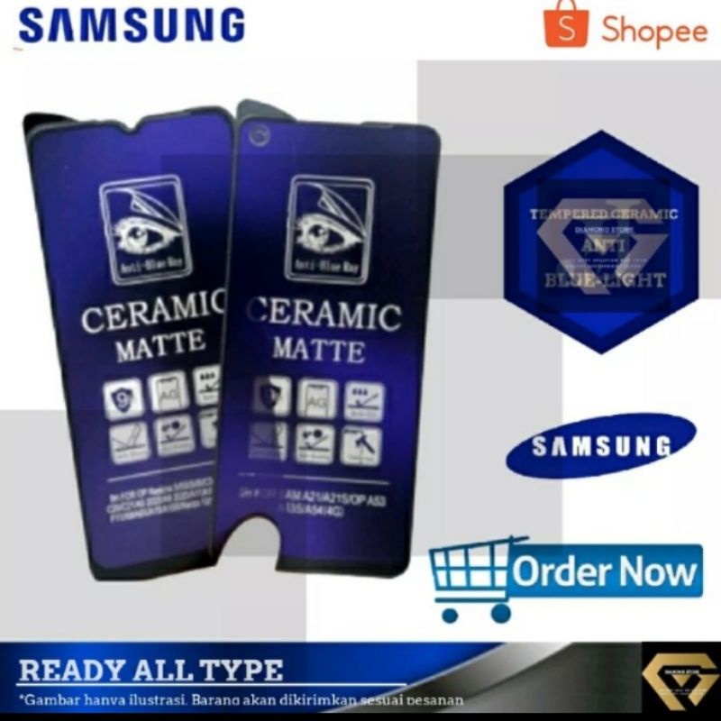 Temperglass Pelindung Layar Hp Samsung J2 prime J3 J5 J6 j7 Grandprime Blue mate
