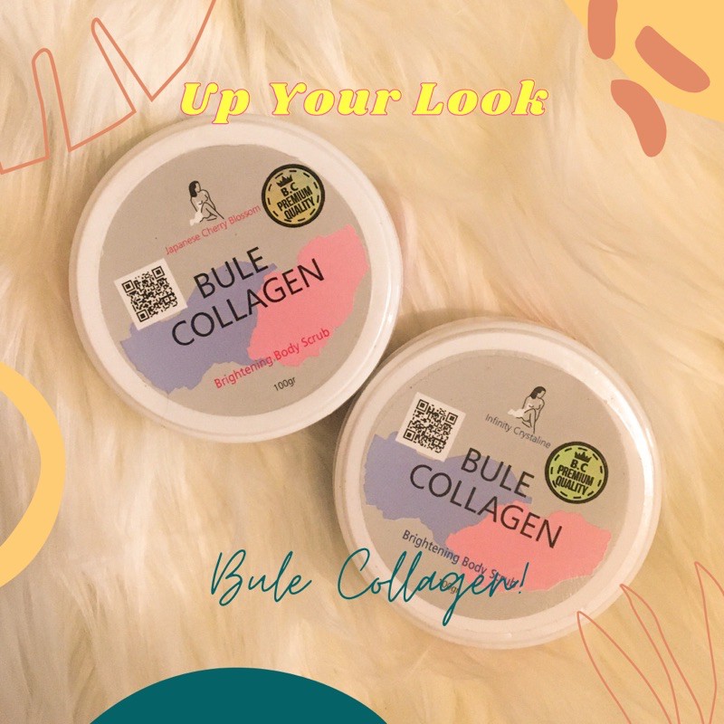 AGEN RESMI Bule collagen BPOM, scrub badan, brightening scrub