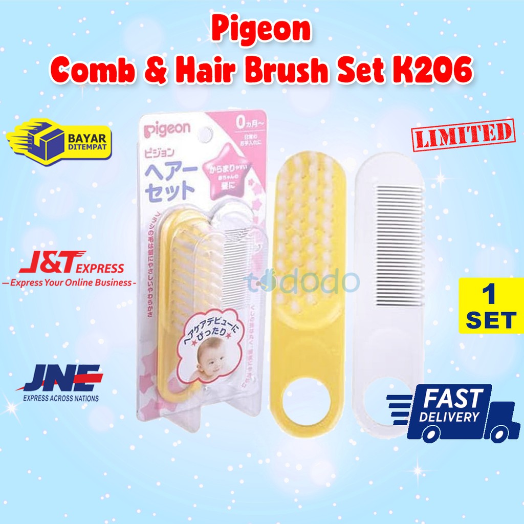 Sisir Bayi Pigeon Comb &amp; Hair Brush Set K206