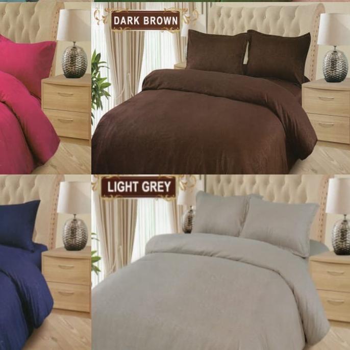 ✰ RC Bonita Embos Polos Sprei Bonita Ukuran King 180x200 Warna Lengkap ◙