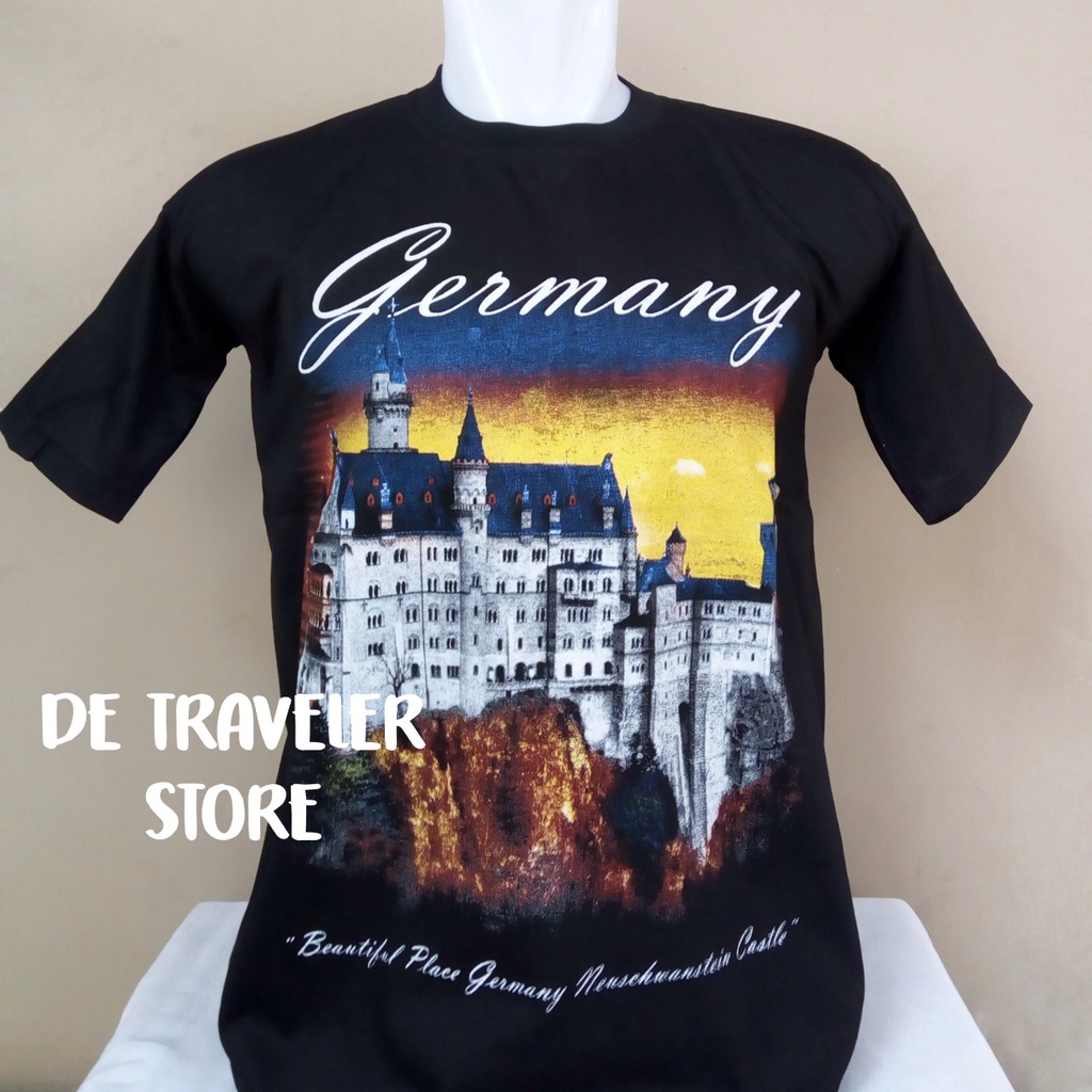Kaos Jerman Souvenir Negara Germany Hitam