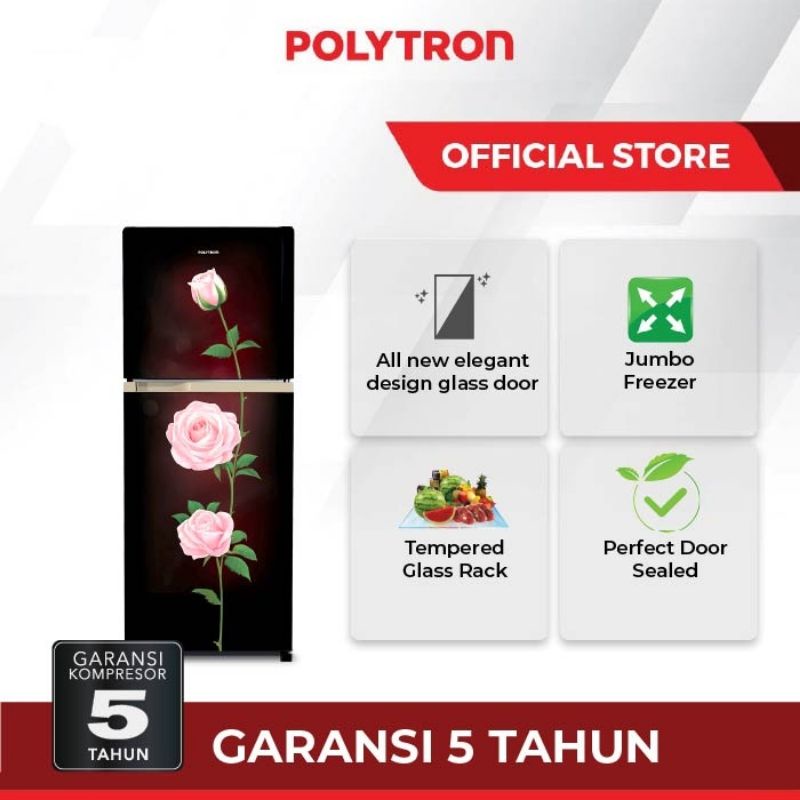 KULKAS POLYTRON 2 PINTU BELLEZA PRM 21ORX