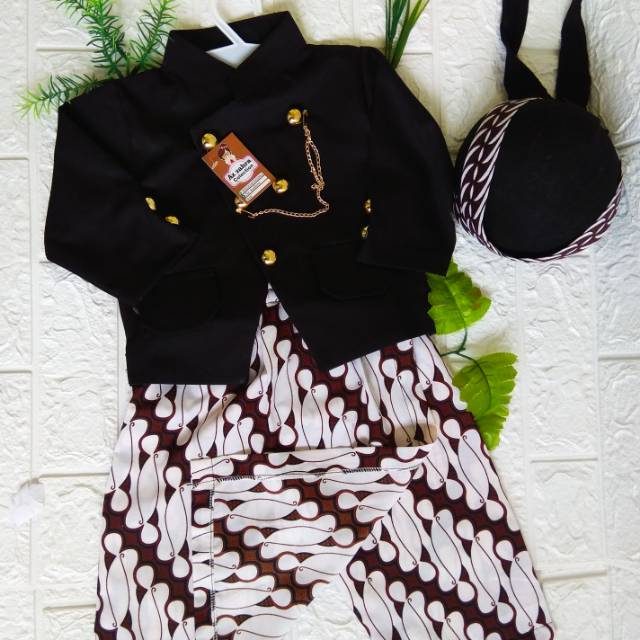 Beskap anak/ baju dalang cilik/ baju pitonan