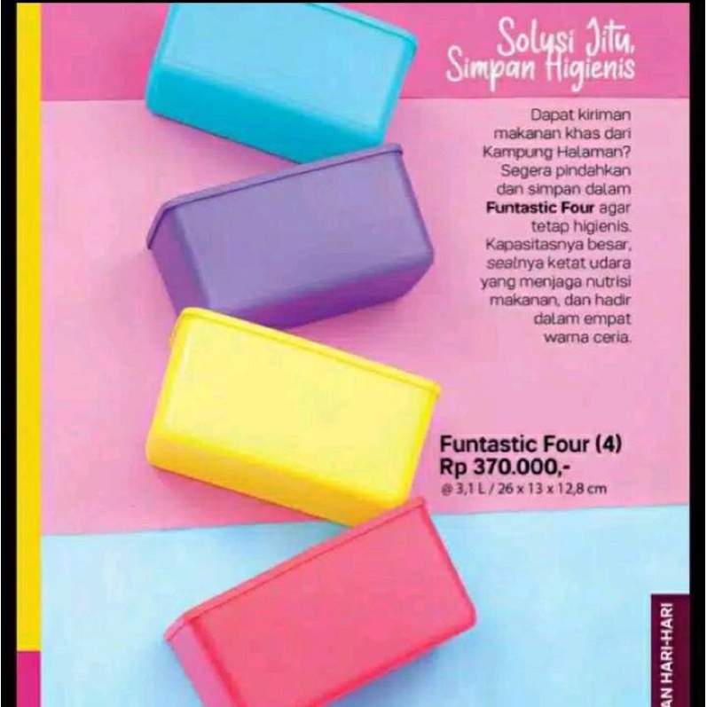 funtastic four set by tupperware