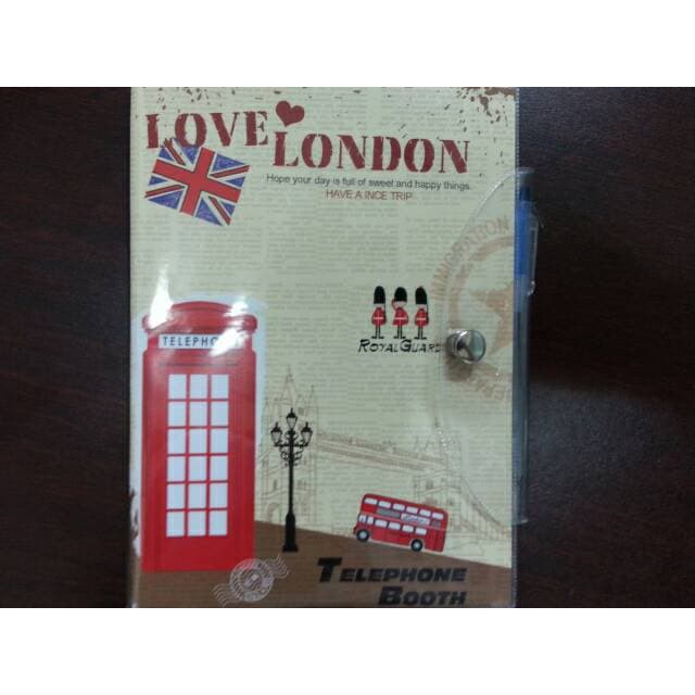 

Buku catatan i love london putih bergaris