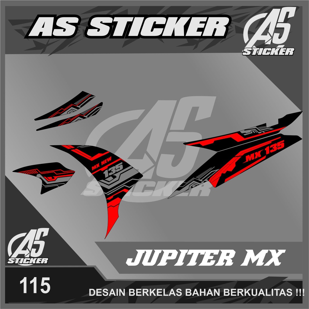 115 (Cod) Striping Yamaha Jupiter MX New 135 - Striping Variasi Jupiter MX New 135 Semi Full