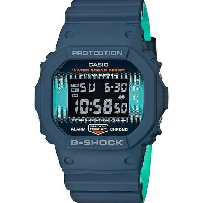 Casio G-Shock Dw-5600Cc-2Dr / Dw5600Cc / Dw5600 Jam Tangan Pria - Navy Dudung.Store
