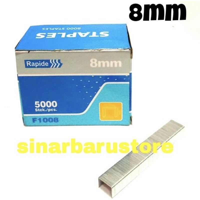 

Isi Steples/Staples Tembak "Rapide" 8mm Isi 5000pcs