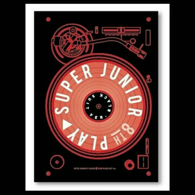 SUPER JUNIOR - PLAY (BLACK SUIT /ONE MORE CHANCE VER.) 8TH ALBUM