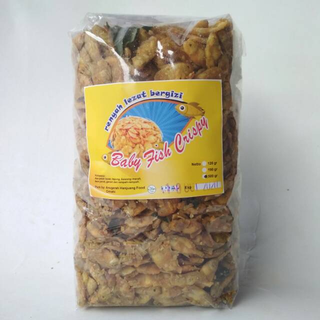 

Baby Fish Crispy 500gr ORI & PEDAS ~ Ikan crispy Renyah/pepetek krispi/Lezat, Bergizi Tinggi