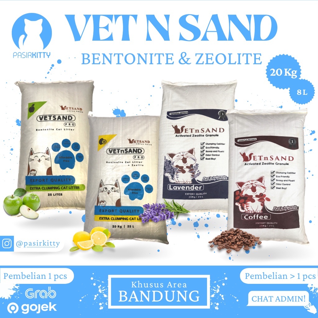 VETSAND PASIR KUCING GUMPAL &amp; WANGI MURAH