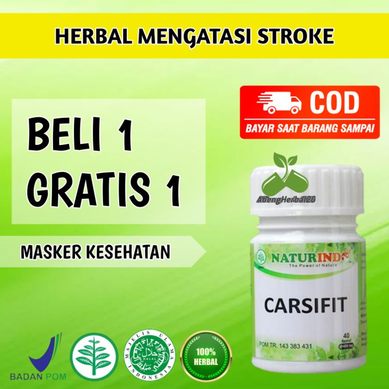 carsifit obat herbal stroke dengan gejala sulit bicara kaku tangan kaki serta saraf otak