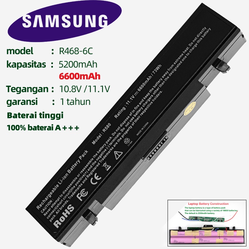Baterai Original Samsung NP300 NP300E4X NP305 NP355 NP355E4X R428
