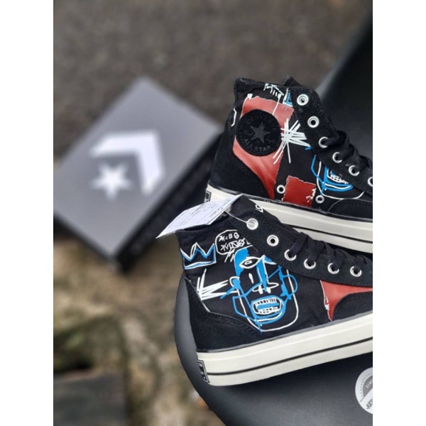 [BISA COD] Converse 70's High x JM Basquiat Black Premium