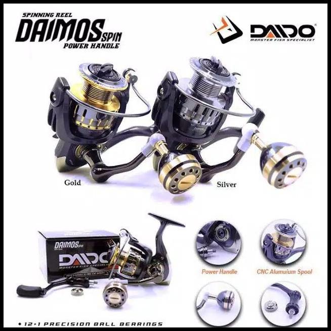 Reel Daido Daimos Spin Power Handel Doubel Spool 2000 3000 4000 6000