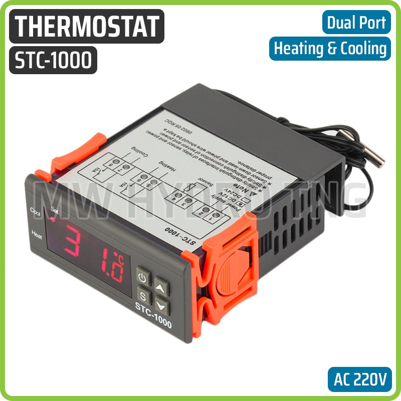 Digital Thermostat, Temperature Controller, STC-1000, Pengatur Suhu - 220V