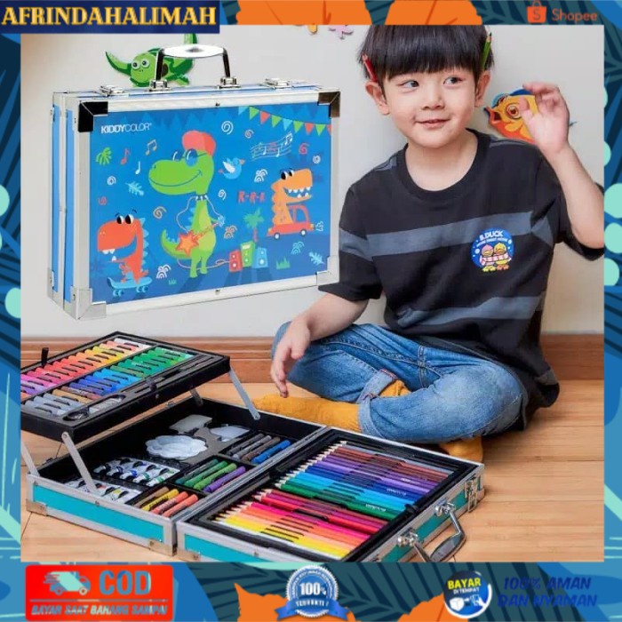 

[TERBARU] Anak-anak alat lukis set sikat kotak hadiah perlengkapan sekolah dasar