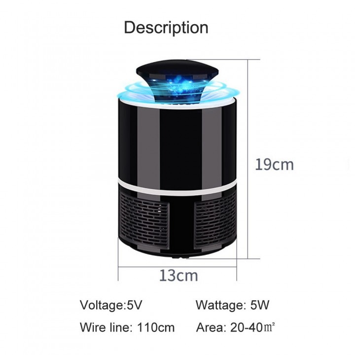 Model 139 - Photocatalytic Silent Design Mosquito Killer UV LED Lamp