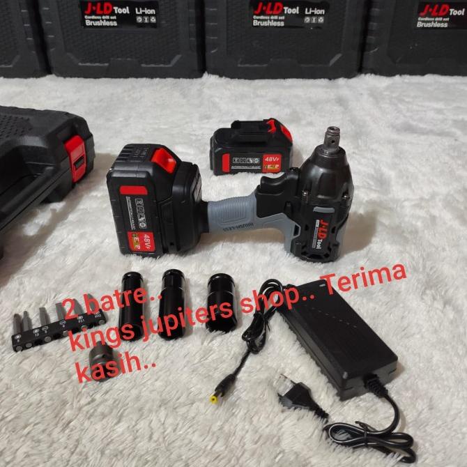 2 Batre Impact Wrench Jld 48Volt Impect Impek Wrench Buka Baut 48Volt Termurah
