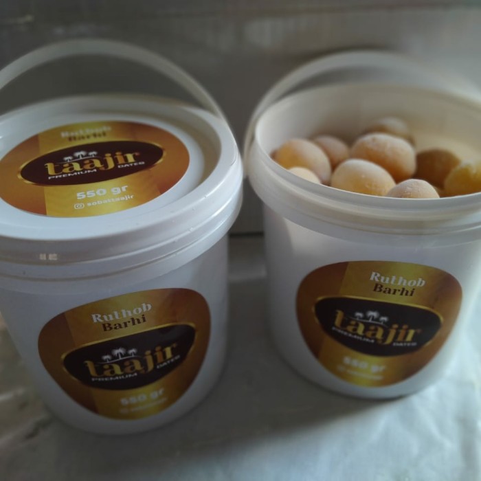 

PRODUK TERBAIK - KURMA RUTHOB (FROZEN DATES) KEMASAN BUCKET 550GR