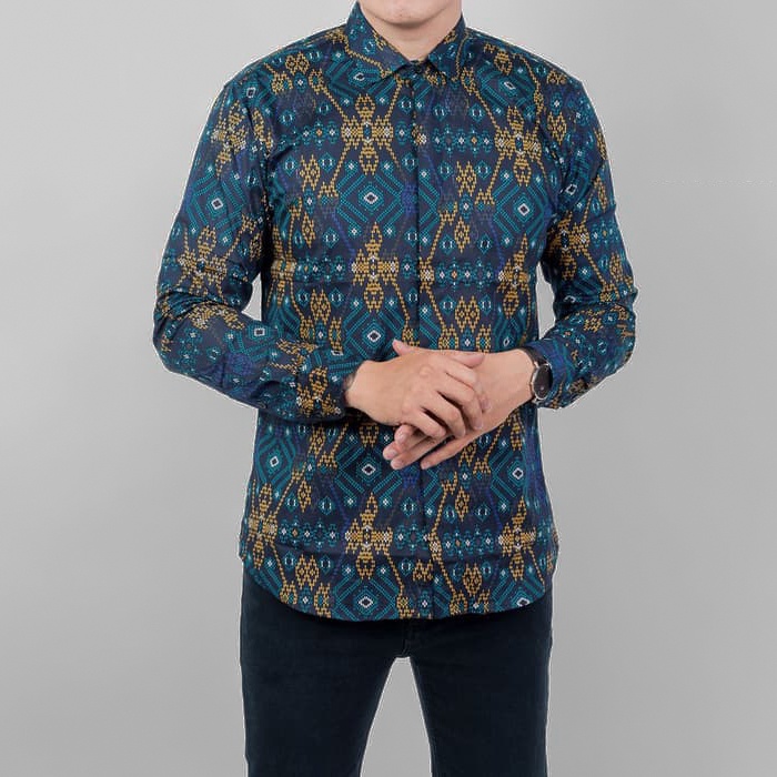 DGM Fashion New Arrival Distro Batik Pria Bordir Sogan Batikaf Notoarto Batik Ipnu-Ippnu Hem Pria-5507